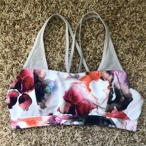 Athleta Floral Sports Bra - Size Xs